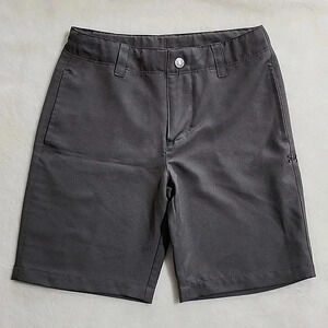 Boys Under Armour Golf Shorts, Gray, Size 5, Pre-Owned